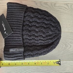 Black Knit Beanie for Men